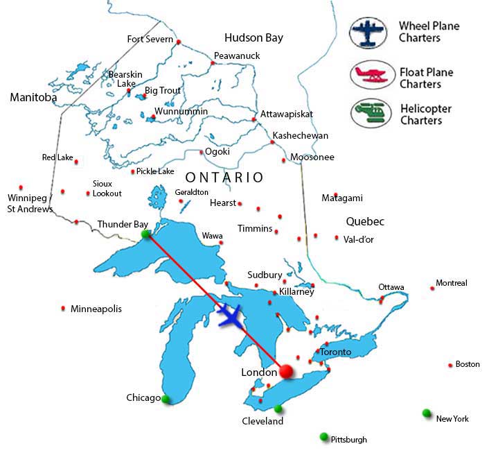 London Charter Flights Thunder Bay